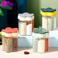 R&H 5-Section Spice Jar 5-in-1 Spice Box/ Kitchen Spice Jar/ 5-in-1 Spice Jar with Flower Pattern