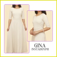 ◩ ✗ ⚽︎ Gina Dress Long Sleeves Dress Ninang Dress Bridesmaid Dress Taytay Supplier