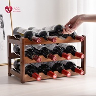 Creative wine rack wooden wine rack household European red wine storage rack table top wine rack red wine accessories household