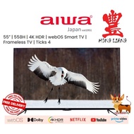 AIWA 55" inch WS-558H Frameless 4K HDR WebOS Smart TV | FREE Digital Antenna + Set Up