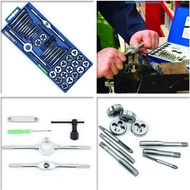 Thread Cutting Kit 40Pcs Metric Tap Die Set with Plastic Shell Thread Cutting Kit (Small Frame) Inje