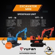Excavator Mini 1,8 Ton Alat Berat