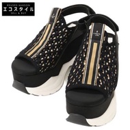 Lanvin en Bleu [成色極佳] 2821 厚底後繫帶網眼涼鞋，M碼