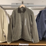 UNIQLO Japanese Single Mens And Womens Autumn And Winter Imitation Lamb Fleece Zipper Jacket Fleece-