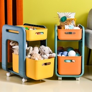 HY-# Movable Trolley Rack Multi-Layer Toy Snack Book Storage Rack Cabinet Household Baby Products