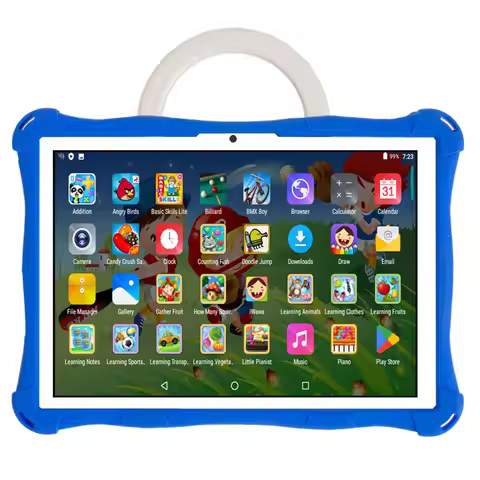 BDF Kids 10.1 Inch Tablet Android 11 Pc 4GB Ram 64GB Rom 3G SIM Card Slot Built in children's progra