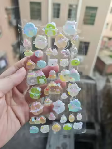 2Pcs/Lot San-X Sumikkogurashi Cute stationery 3D Resin Sticker Decorative Adhesive Scrapbooking Deco