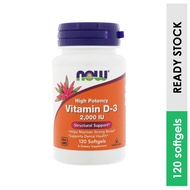 Now Foods Vitamin D-3 High Potency, 2,000 IU (120 Softgels)