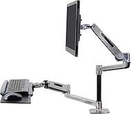 Ergotron β WorkFit-LX Sit-Stand Desk Mount System β 33-Inch Extension, Polished Aluminum