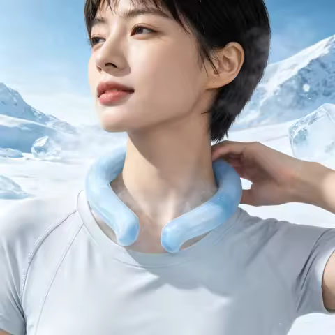 Summer Neck Cooling Ring Cooler Bags Reusable Ice Pack Gel Ice Bag Cooler Outdoor Running Cycling Fi