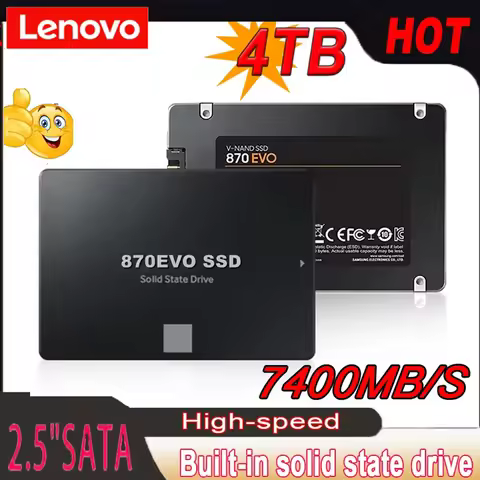 Lenovo 4TB Solid State Disk SSD 870 EVO 500G 1TB 2TB Internal HDD Hard Drive Sata3 2.5 Inch For Lapt
