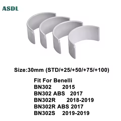 4pcs/set Motorcycle Connecting Rod Bearing 30mm~29mm For Benelli BN302 2015 BN302 ABS 2017 BN302R 20