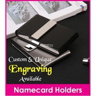 Name Engraving Namecard Holder / Customised Business Card Casing / Design D / Teachers Day Gift / Christmas Present