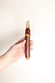 【快速出貨】簡易短茶晶淨化魔法棒_能量治療_儀式魔法