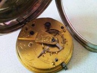 十九世紀 英國 純銀 陶磁面 手上鍊 古董 懷錶