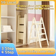 3/4 Step Household Folding Ladder Household Kitchen Step Stool Foldable Step Ladder Ladder Folding L
