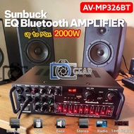 Sunbuck EQ Bluetooth Amplifier Karaoke Mixer FM AV-MP326BT