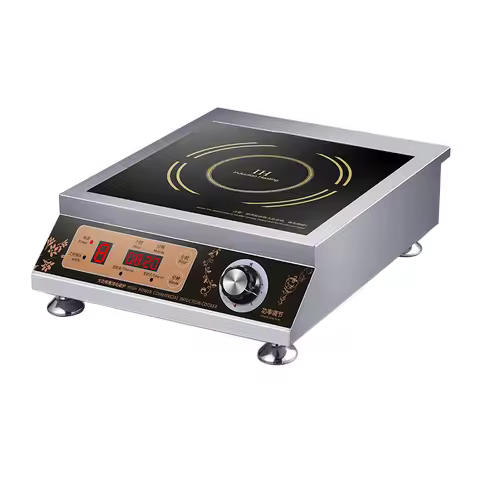 Desktop 3500W Flat Induction Cooker 220V Commercial Black Microcrystalline Panel Induction Cooker Ho