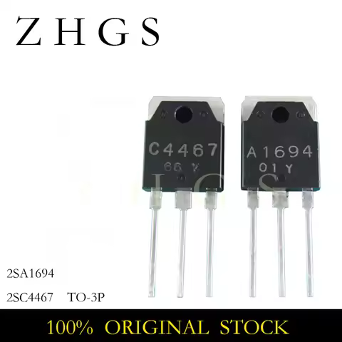 5PCS 2SA1694 2SC4467 TO-3P 2SA 1694 2SC 4467 TO3P 120V 8A Audio amplifier tube TRANSISTOR NEW STOCK