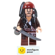 poc034 Lego Pirates Of Caribbean 4184 - Captain Jack Sparrow Minifigure w Sword