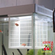 GIOVANNI Guppy Breeding Box, Hangable Durable Aquarium Breeder Box, Portable Ventilated PLA Permeabl