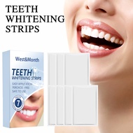 West&Month 7-Day Whitening Teeth Strips for teeth whitening, removing plaque and oral care (7pcs)