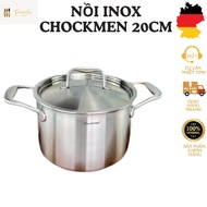 CHOCKMEN stainless steel pot, CHOCKMEN pot, 20cm stainless steel pot, 20cm magnetic pot, 3-layer sta