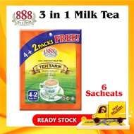 888 Tea & Coffee - 3 in 1 Tea Tarik Instant 4 sachet + 2 Free