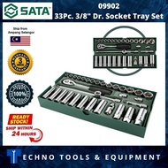 SATA 09902, 33 Pieces Socket Set 3/8 in - New & Original