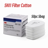 5N11 3M Cotton Filte 6200 7502 - Protective Filter Replacement Part N95 Particulate Fitting