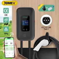 Charger Station 16/32a Electric Vehicle Car Charger Evse Wallbox Wallmount 7.6/11/22kw Type2 Cable I