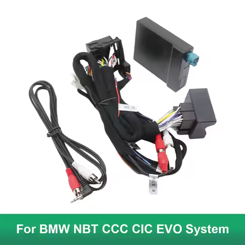 16pin Wiring Harness Adapter Canbus Box Decoder For BMW NBT CCC CIC EVO System Android Radio Power C