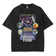 NVRLMERCH *oversize t-shirt fantasy four galactus* washed washing vintage tee