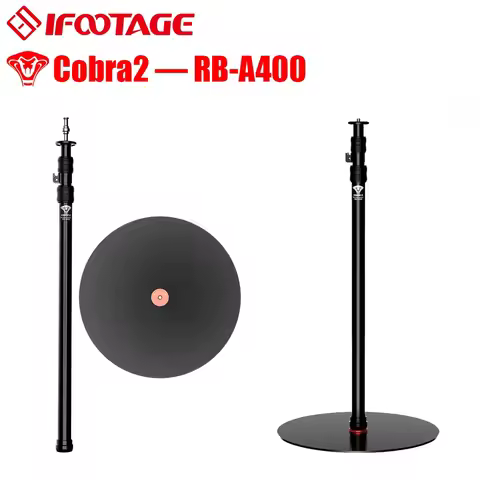 IFOOTAGE Cobra 2 RB-A400 Round Base Monopod, 79'' Camera Monopod Light Stand Photography, Studio Lig