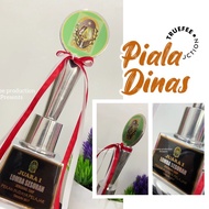 PIALA LOGAM ALUMUNIUM LOMBA PERLOMBAAN DINAS EDUKASI CUSTOM STIKER