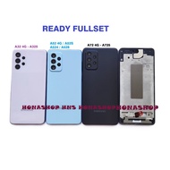 MESIN BAZEL FRAME + BACK CASING HOUSING SAMSUNG A32 A52 A72 4G BACKDOOR BACK ENGINE COVER