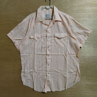 Bar C Ranchwear Vintage Western Shirt Made in USA (Pink Soft) *1
