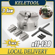 Lathe Chuck 3 Jaw Chuck 5" chuck K11-130 SANOU Lathe Chuck 5 inch 3 Jaw Self Centering & Reversible 
