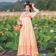 [Ready Stock] Hanfu Ancient Costume Traditional Hanfu Chinese Style Women's Clothing Improved Hanfu Hanfu Female Adult Breast-length Han Elements Skirt Spring Summer Autumn Daily Han