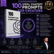 FR AITechSeries #011 | 100 Viral ChatGPT Prompts for Digital Creators by Onies | English PDF | Insta