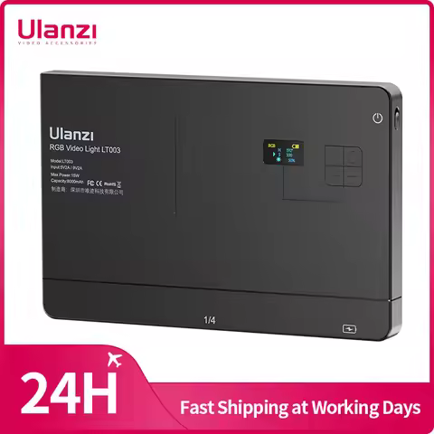Ulanzi LT003 15W RGB Video Light Full Color Panel Light 8000mAh Rechargeable Photography Studio Came