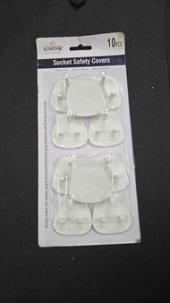 (10個裝) 兒童嬰兒防觸電插頭保護蓋 電掣插孔保護蓋 插蘇孔防塵蓋 [平行進口]