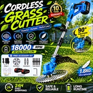 Lawn mower 9980VF Battery Multifunction Mesin Rumput Cordless fold Pemotong rumput grass cutter prun