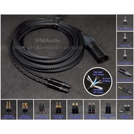 CANARE anti-interference coated OFC copper headphone wire - Connector Sennheiser HD800 HD800s HD820