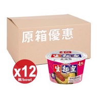 壽桃牌 - 壽桃 生麵皇粗條 龍蝦湯味 單碗裝 (原箱購買)