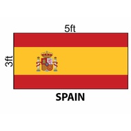 Spain Flag 3x5ft, Bendera Spain 3x5ft, Polyester