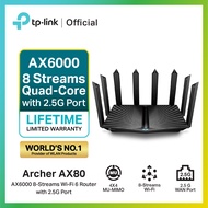 TP-Link Archer AX80 AX6000 8-Stream Wi-Fi 6 Router with 2.5G Port
