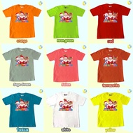 MERAH KATUN HIJAU Children's T-shirt Tops CHRISTMAS CHRISTMAS CHRISTMAS CHRISTMAS-FAMILY Red Pink Wh