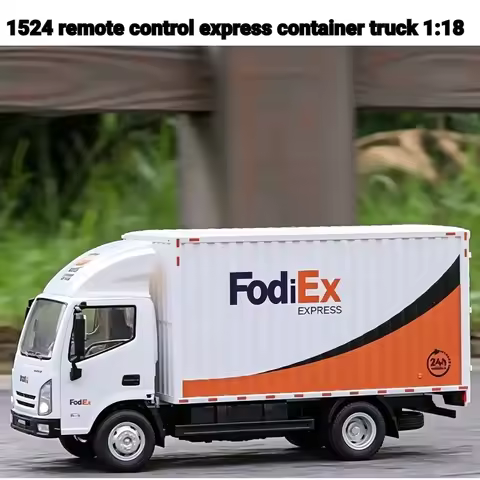 Huinna 1:18 Scale Remote Control Truck 13-Channel RC Delivery Vehicle Small Floating Cargo Truck Min