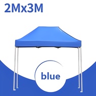 Tenda Lipat 3x3 Tenda Bazar 1300D Outdoor Tenda Gazebo Tenda Jualan Pameran Dagang Biru dan Merah 2x